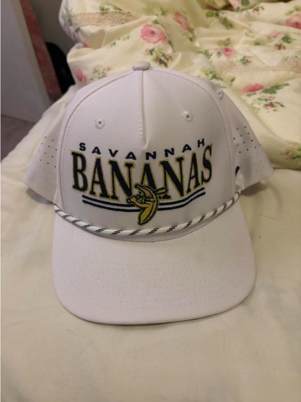 Rare Savannah Bananas Baseball Cap Hat Zephyr White Unisex